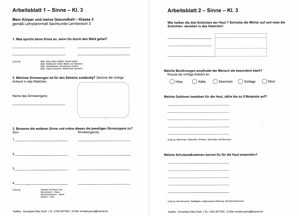 Tastbox Material Silke Grieß